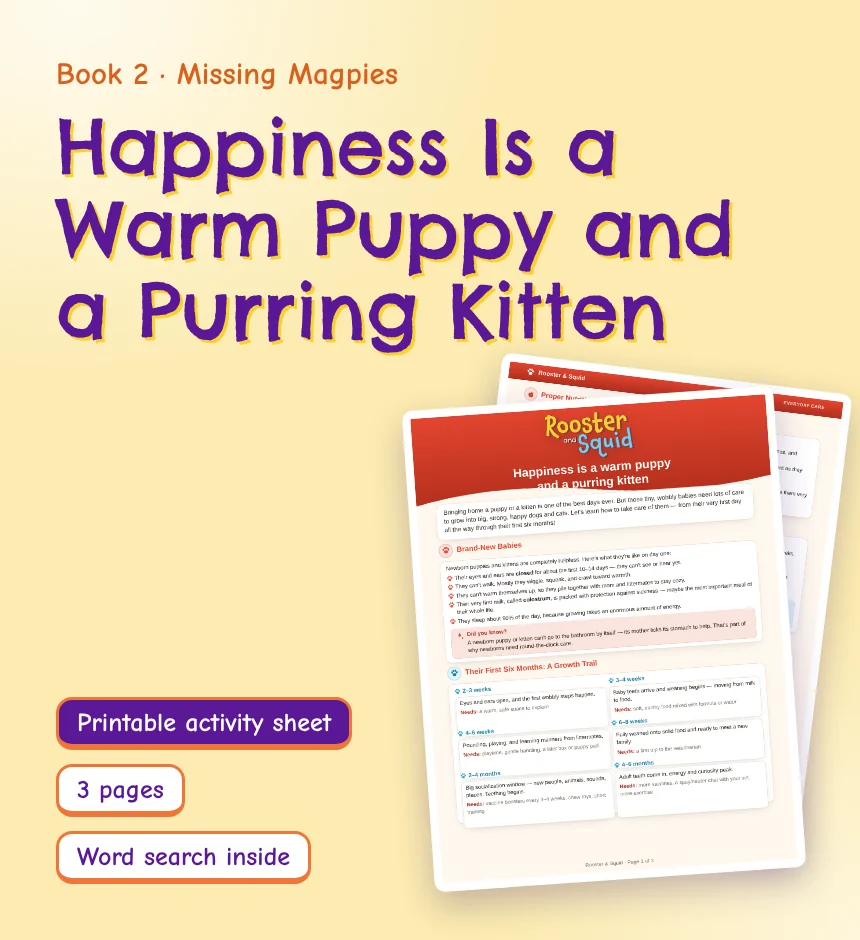 Happiness Is a Warm Puppy and a Purring Kitten